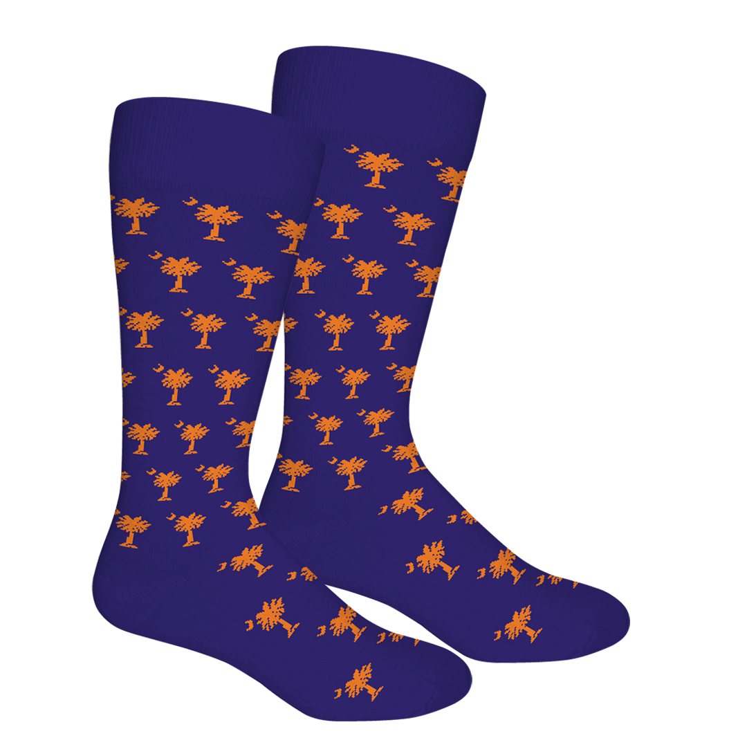 Palmetto (South Carolina) Socks: Purple